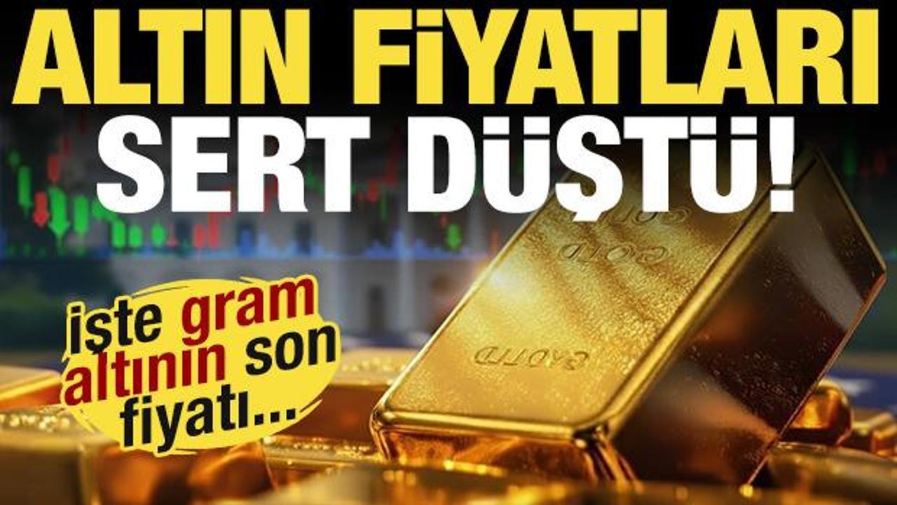 Altında sert d&uuml;ş&uuml;ş! Gram altın ka&ccedil; lira oldu?