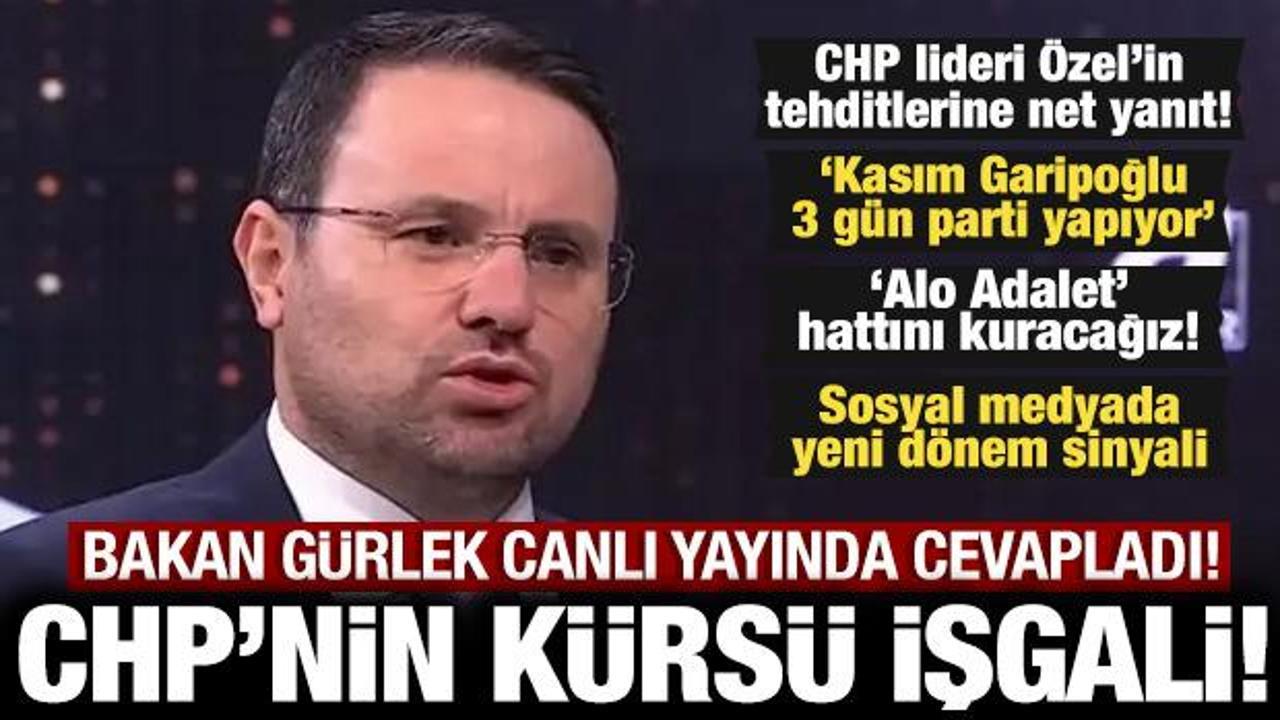 Bakan Akın G&uuml;rlek'ten canlı yayında &ouml;nemli a&ccedil;ıklamalar: CHP'nin k&uuml;rs&uuml; işgali...