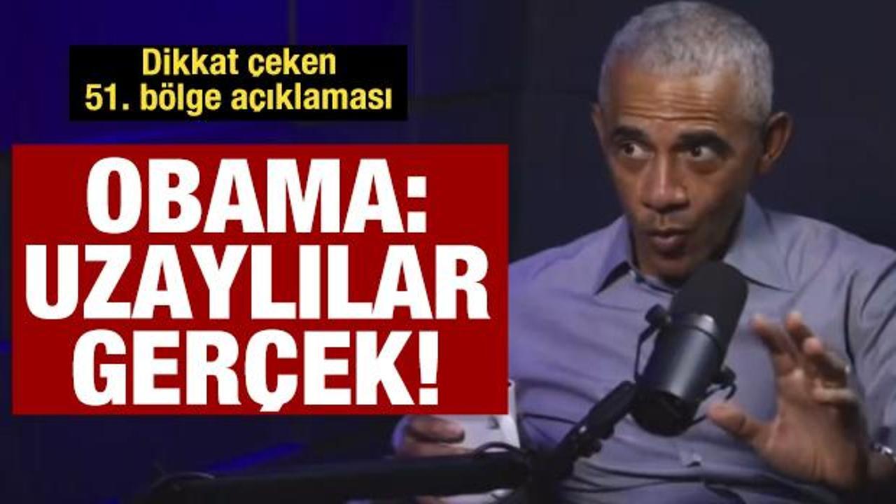 Barack Obama'dan 'uzaylı' itirafı: Uzaylılar ger&ccedil;ek