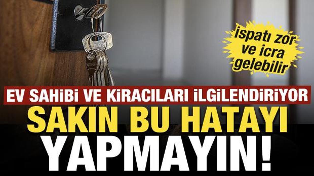 Emsal kira kararı: Elden &ouml;demede tanık ge&ccedil;ersiz sayıldı