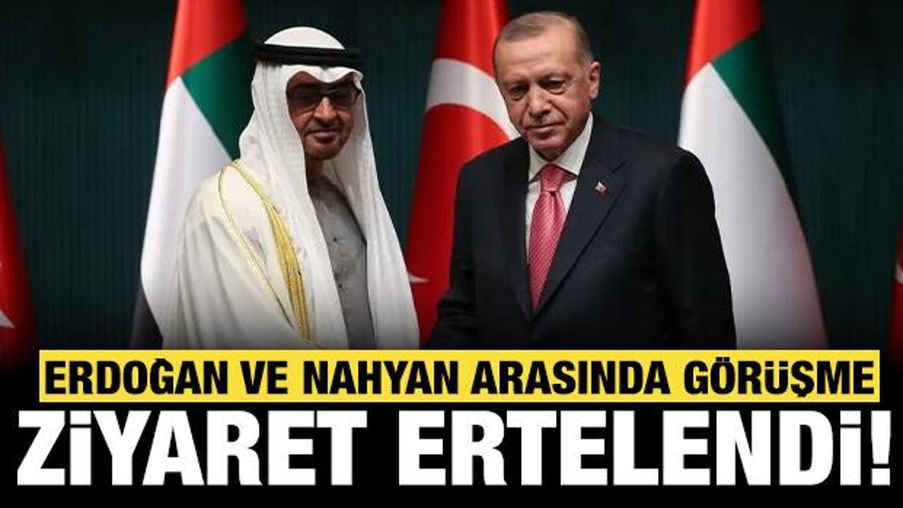 Erdoğan ve Al Nahyan arasında kritik g&ouml;r&uuml;şme!