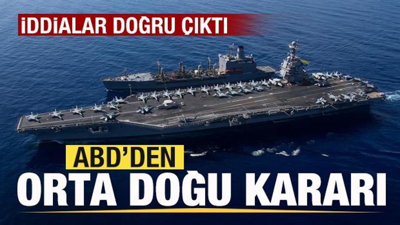 Son dakika: ABD'den yeni Orta Doğu kararı! İddialar doğru &ccedil;ıktı! 