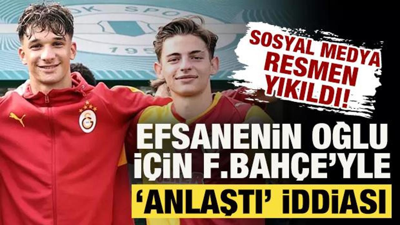 Sosyal medyayı karıştıran 'Galatasaray' iddiası! Efsanenin oğlu Fenerbah&ccedil;e yolunda mı?
