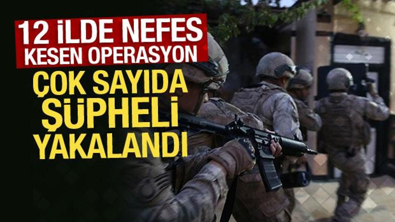 12 ilde nefes kesen operasyon! 86 ş&uuml;pheli yakalandı
