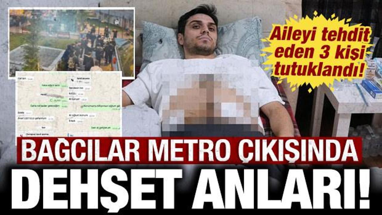 Bağcılar'da metro &ccedil;ıkışında dehşet anları: 3 kişi tutuklandı!