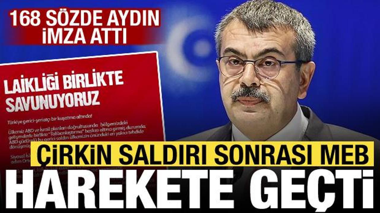 Bakan Tekin&rsquo;den 168 imzaya tepki: Su&ccedil; duyurusunda bulunacağız