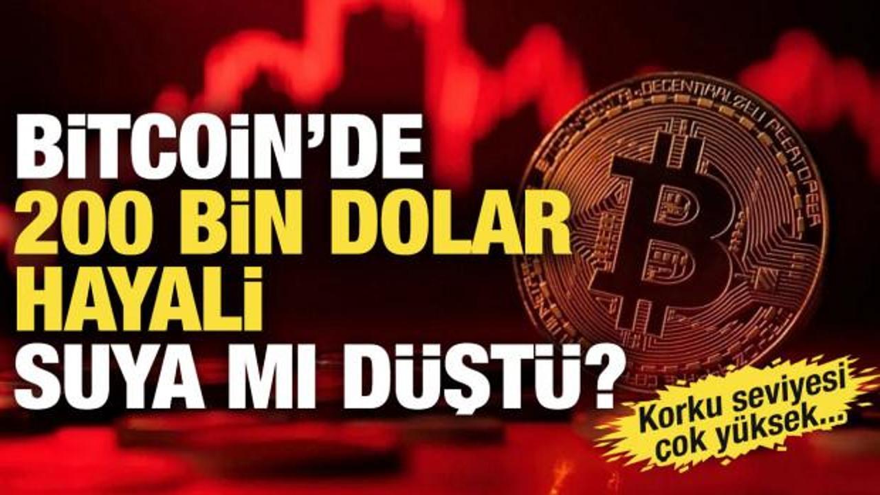 Bitcoin'de 200 bin dolar hayali suya mı d&uuml;şt&uuml;?