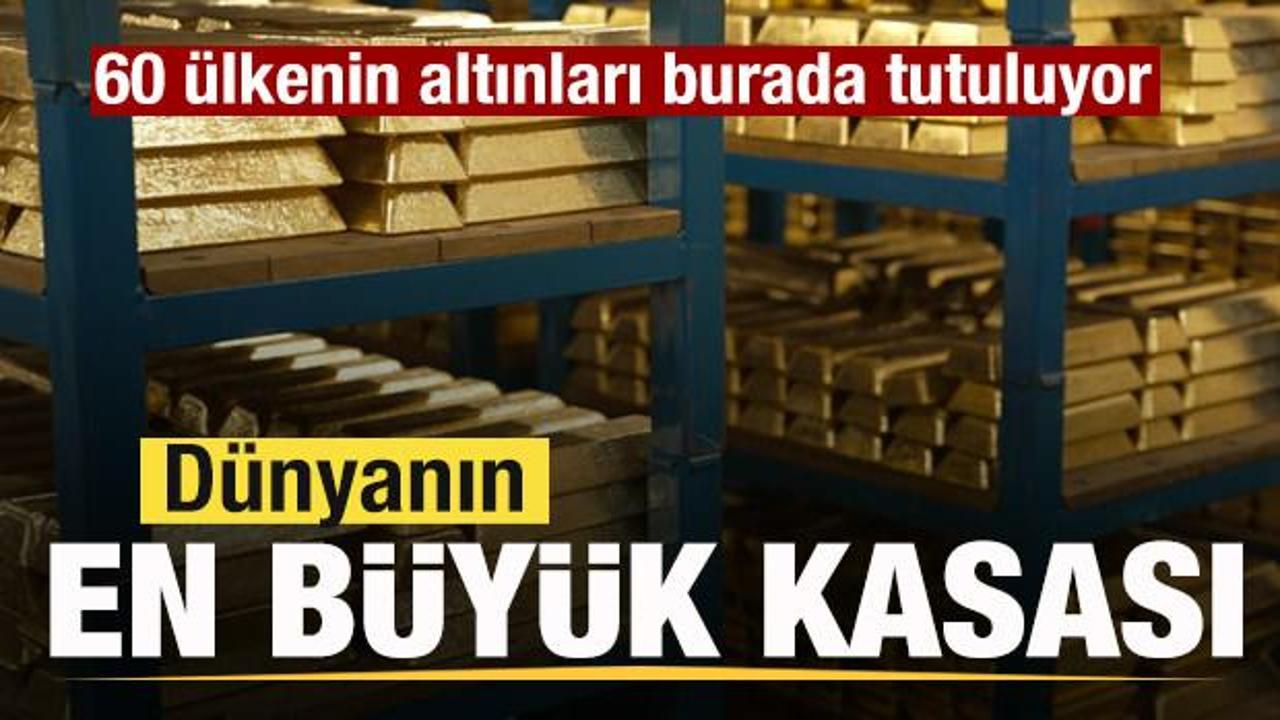 D&uuml;nyanın en b&uuml;y&uuml;k kasası! 60 &uuml;lkenin altınları burada tutuluyor