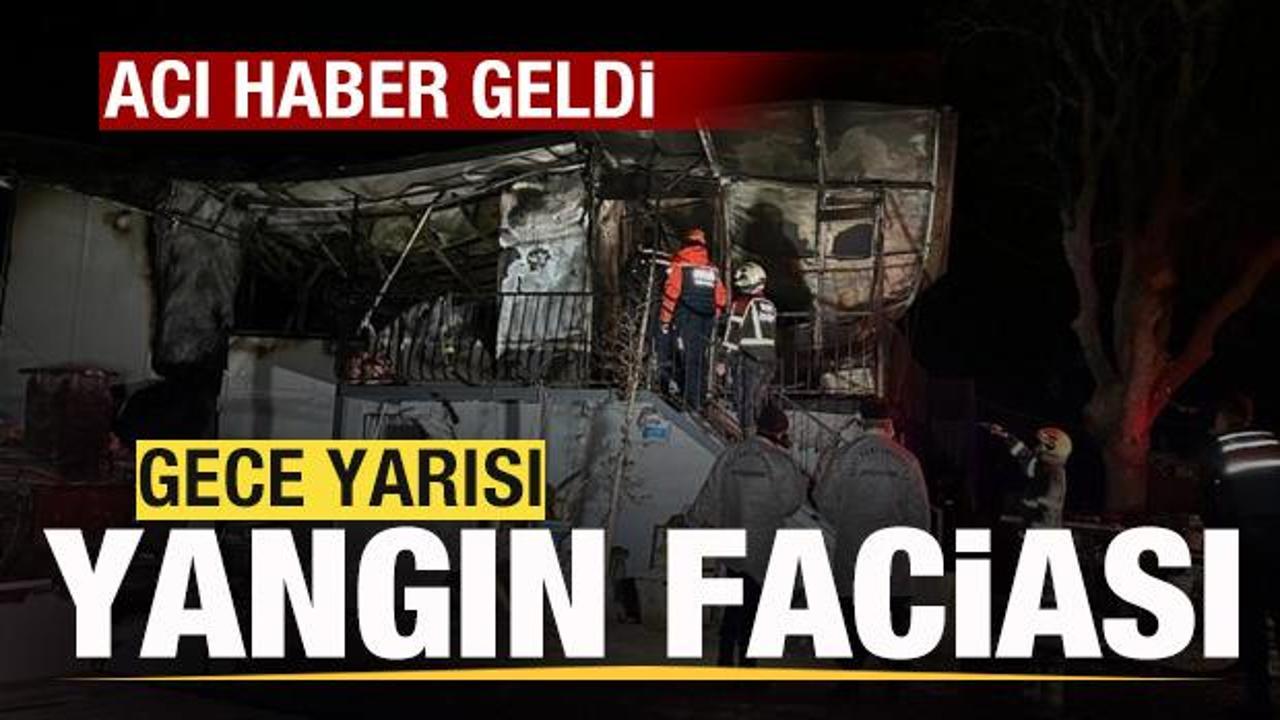 Gece yarısı yangın faciası! Acı haber geldi