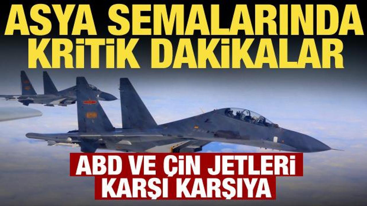 Sarı Deniz'de tehlikeli anlar! ABD ve &Ccedil;in savaş u&ccedil;akları karşı karşıya geldi