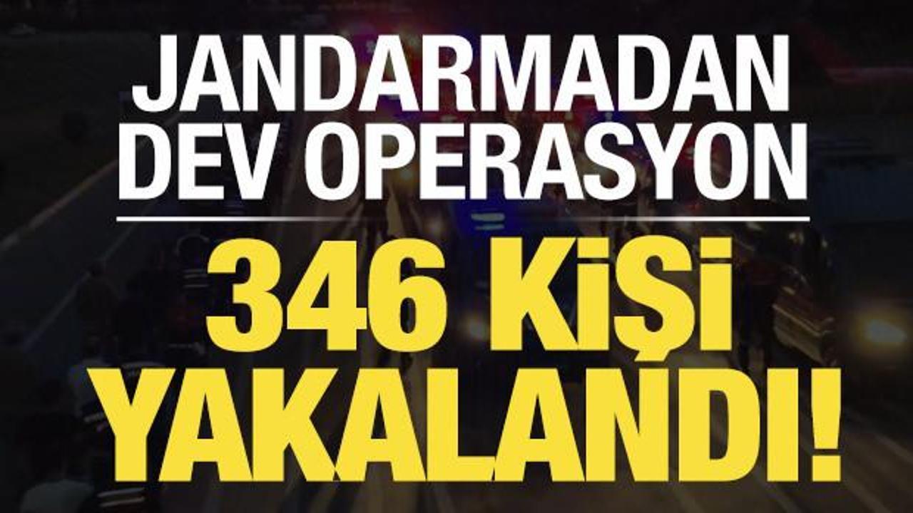 Son dakika... Jandarmadan 5 ilde dev operasyon: 346 kişi yakalandı!
