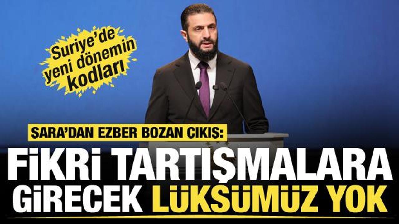 Suriye’de yeni dönemin kodları! Şara’dan ezber bozan çıkış
