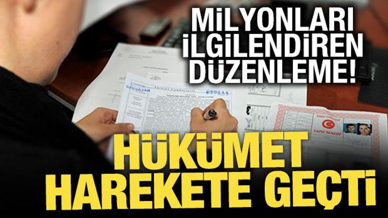 Tapu i&ccedil;in milyonları ilgilendiren d&uuml;zenleme! AK Parti harekete ge&ccedil;ti