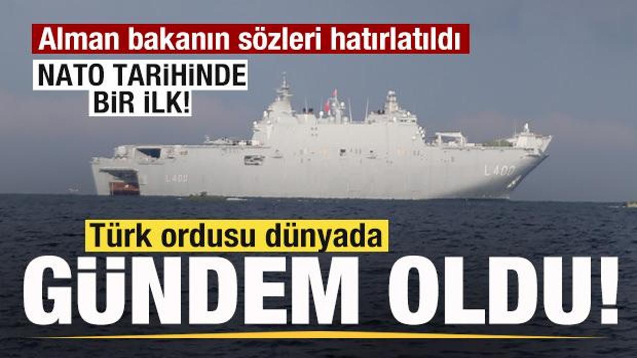 T&uuml;rk ordusu d&uuml;nyada g&uuml;ndem oldu! NATO tarihinde ilk! Alman bakanın s&ouml;zleri hatırlatıldı