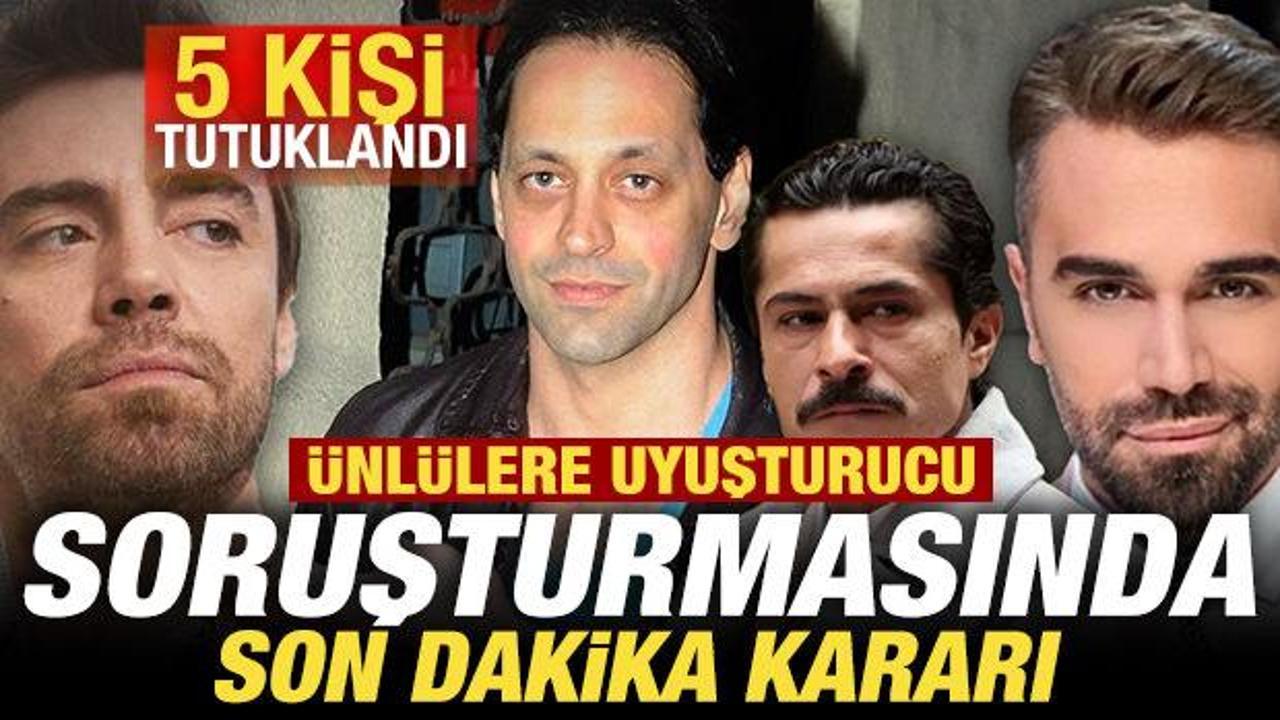 &Uuml;nl&uuml;lere uyuşturucu soruşturmasında son dakika kararı: 5 kişi tutuklandı