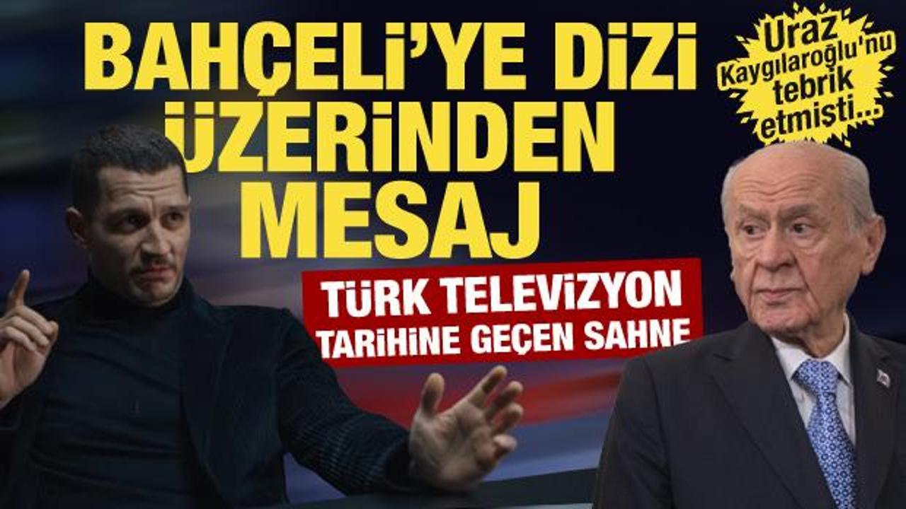 Uraz Kaygılaroğlu&rsquo;ndan Bah&ccedil;eli&rsquo;ye dizi &uuml;zerinden mesaj! Televizyon tarihine ge&ccedil;en sahne