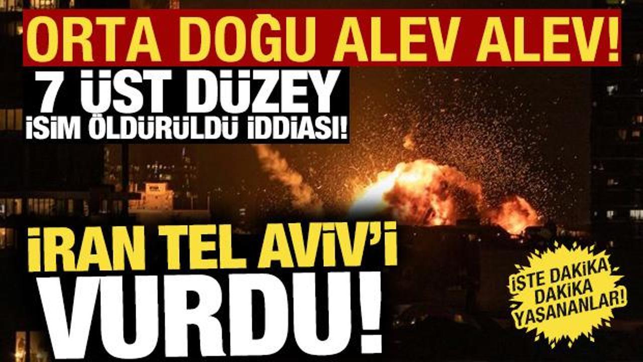ABD-İsrail, İran'ı vurdu, savaş başladı! İran f&uuml;zeleri Tel Aviv'i vurdu