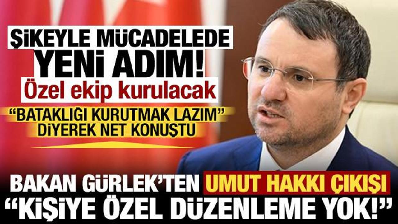 Bakan G&uuml;rlek: Raporda 'umut hakkı' ibaresi yok!