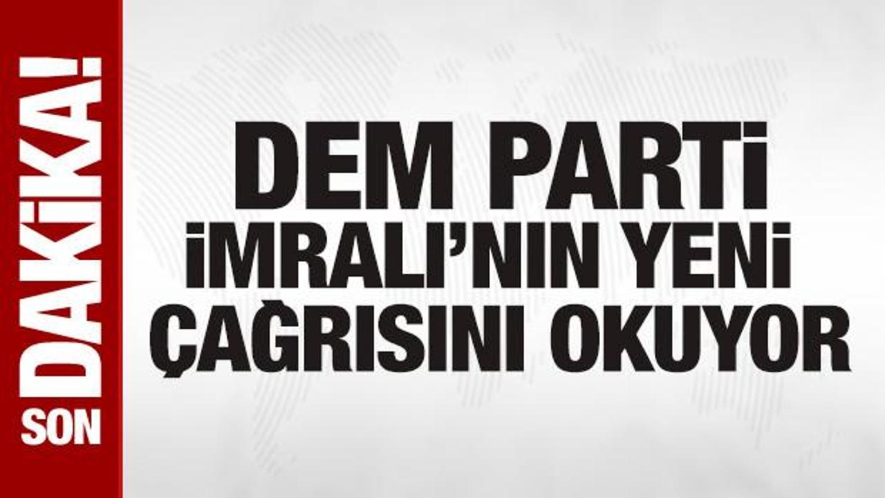 DEM Parti heyeti İmralı’nın mesajını okuyor DEM Parti heyeti İmralı’nın mesajını okuyor