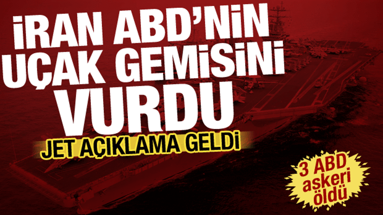 İran&rsquo;dan ABD u&ccedil;ak gemisine balistik f&uuml;ze saldırısı! Jet a&ccedil;ıklama geldi