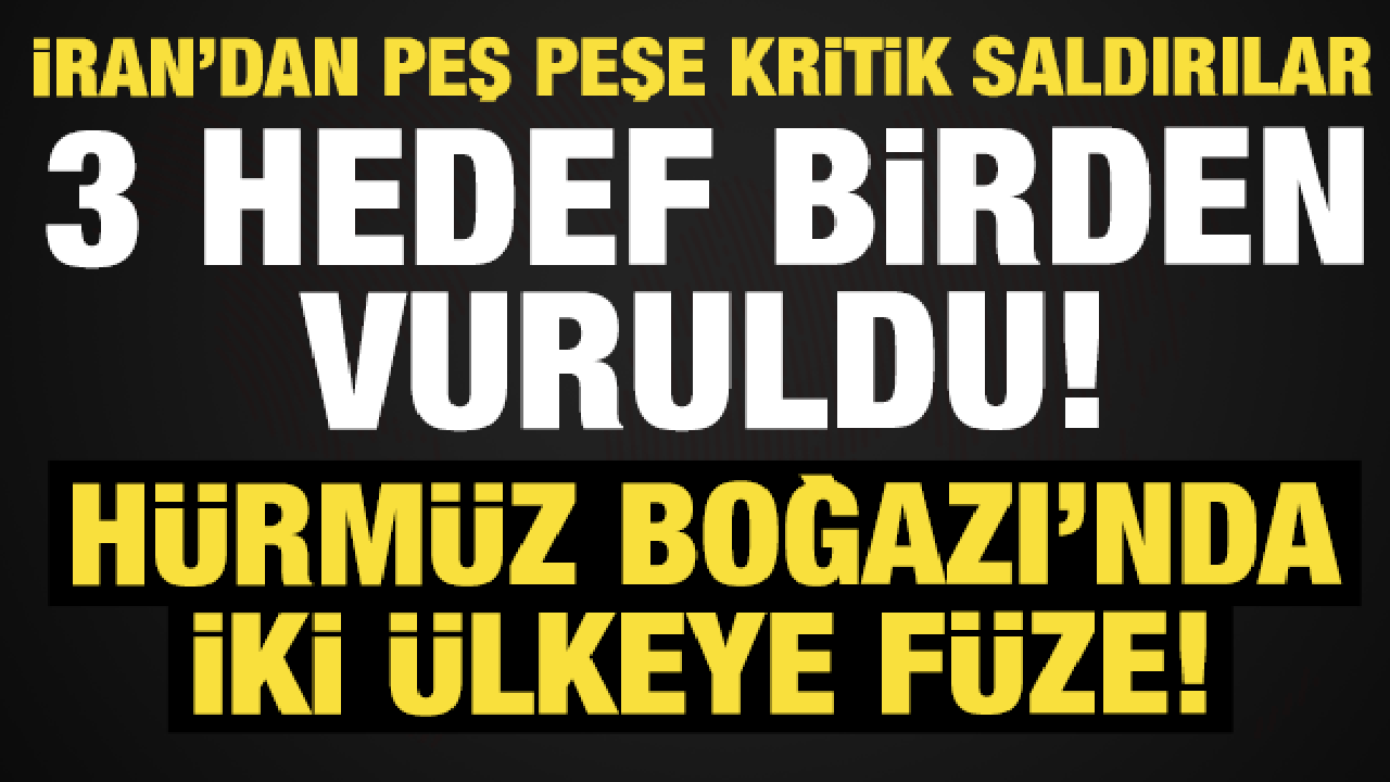 İran'dan peş peşe saldırılar: Erbil havalimanı, ABD ve İngiltere tankerleri vuruldu!