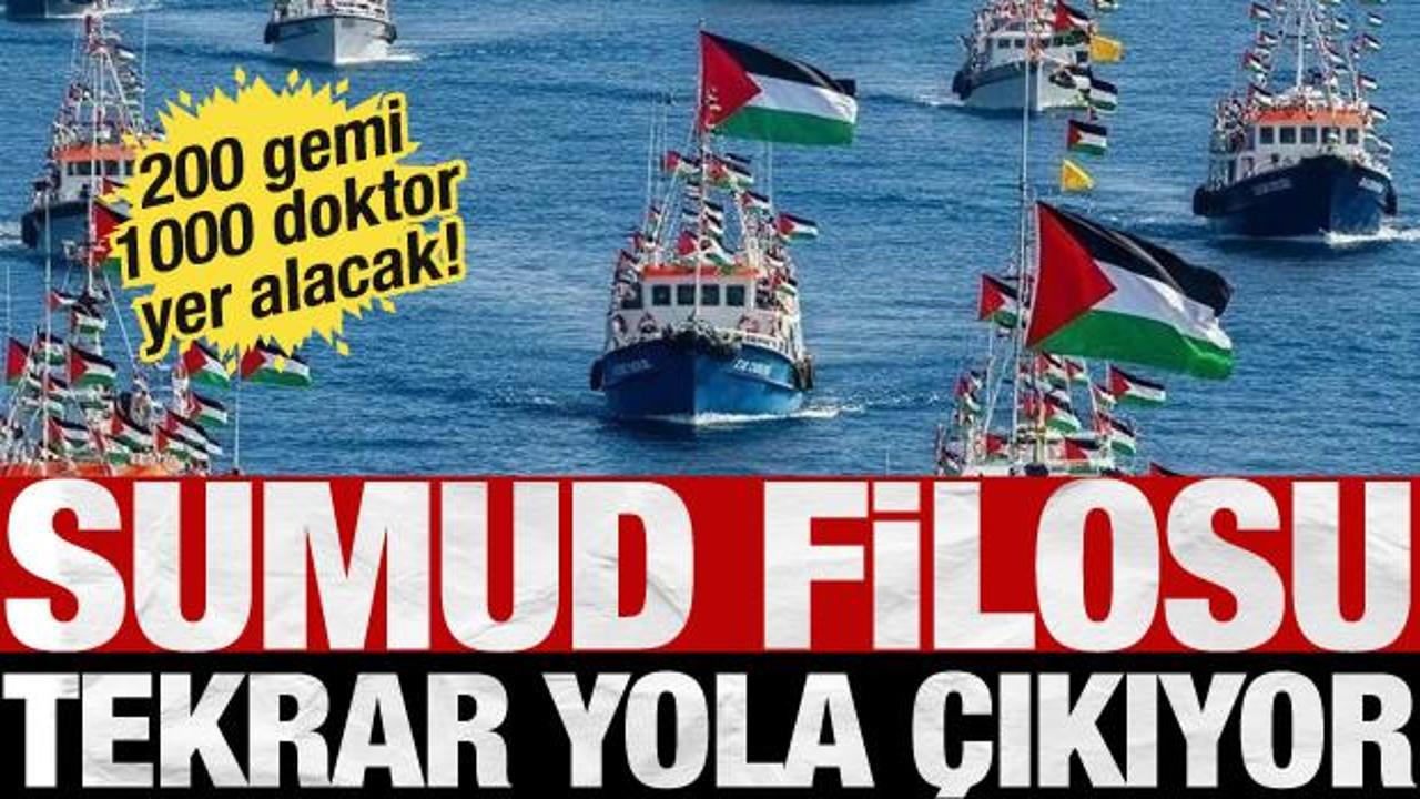 Sumud Filosu yeniden yola &ccedil;ıkıyor! 200 gemi 1000 doktor yer alacak