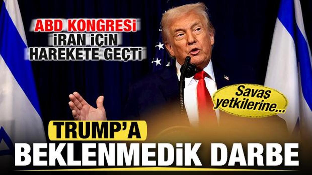 Trump’a beklenmedik darbe! ABD Kongresi İran için harekete geçti! Savaş yetkileri…