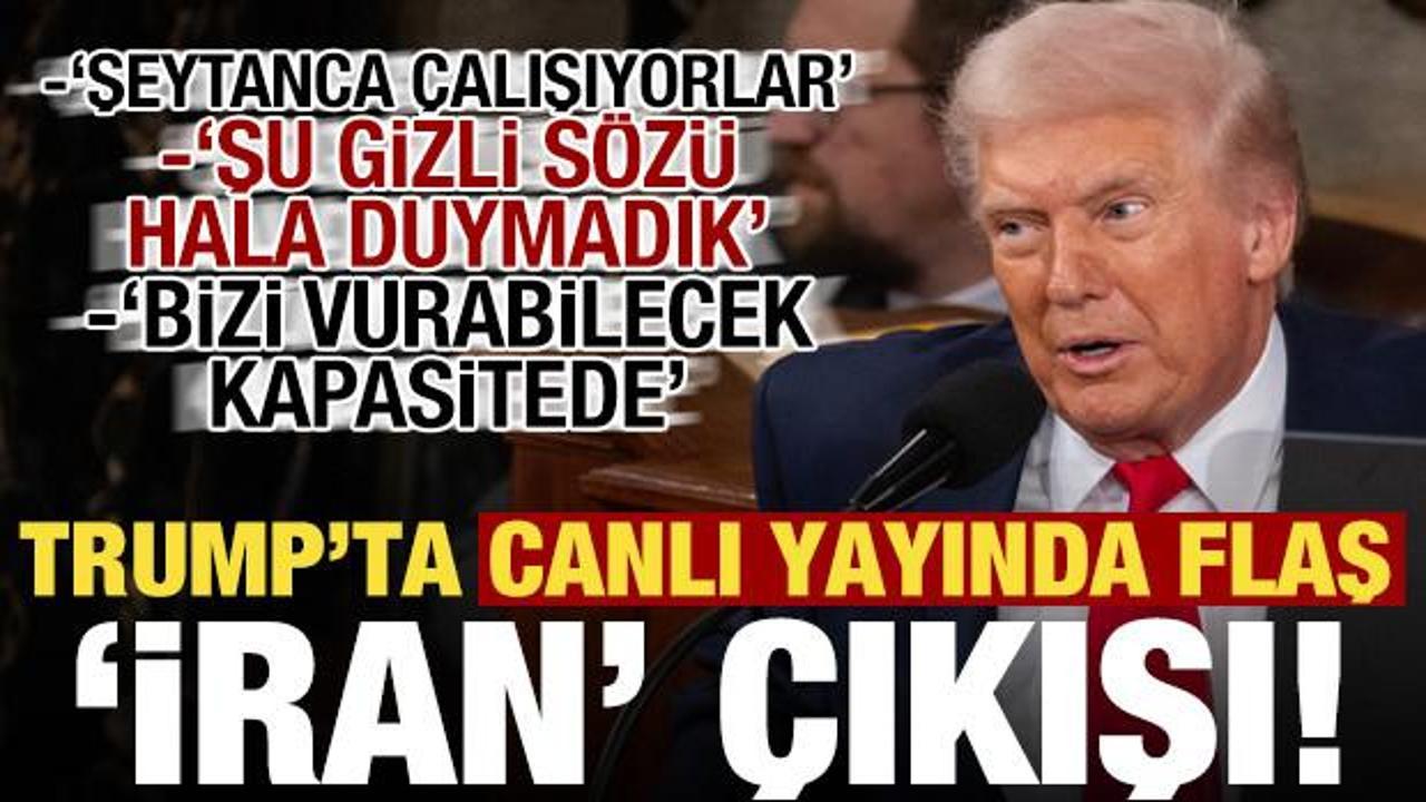 Trump'tan canlı yayında son dakika 'İran' a&ccedil;ıklamaları! 'Şeytanca' deyip rest &ccedil;ekti