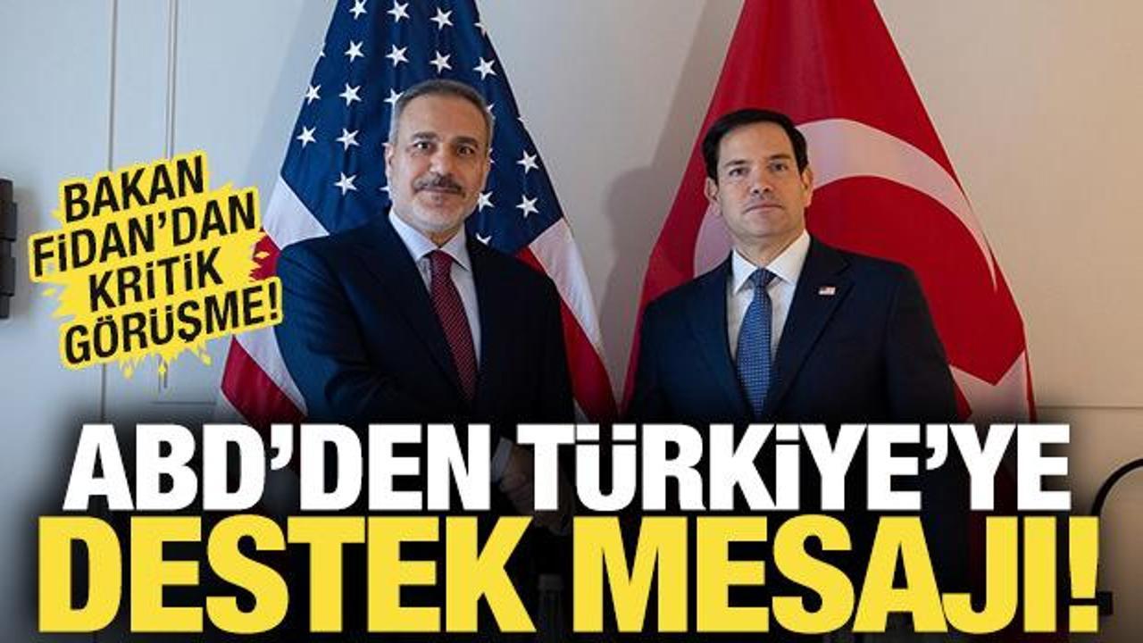 Bakan Fidan, Marco Rubio ile g&ouml;r&uuml;şt&uuml;! 'T&uuml;rkiye'ye desteğimiz tam'