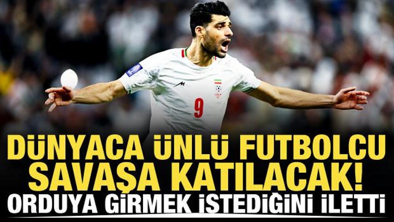 D&uuml;nyaca &uuml;nl&uuml; futbolcu savaşa katılacak! Orduya girmek istediğini iletti