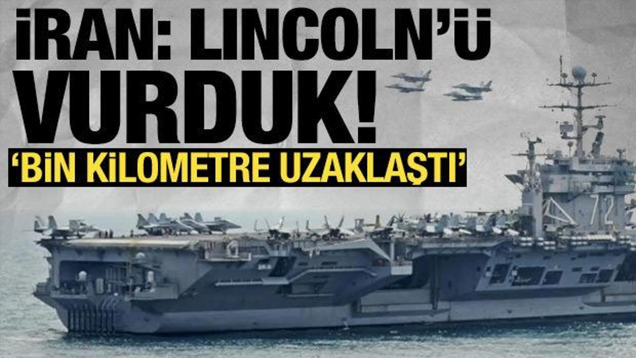 İran: Lincoln u&ccedil;ak gemisini dronla vurduk