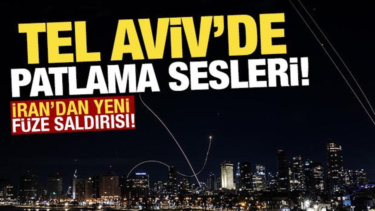 İran'dan f&uuml;ze saldırısı! Tel Aviv'de patlama sesleri! 