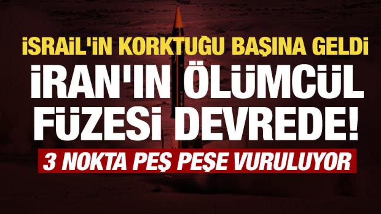 İran'dan İsrail'e f&uuml;ze yağmuru! Tel Aviv, Hayfa ve Doğu Kud&uuml;s hedefte...