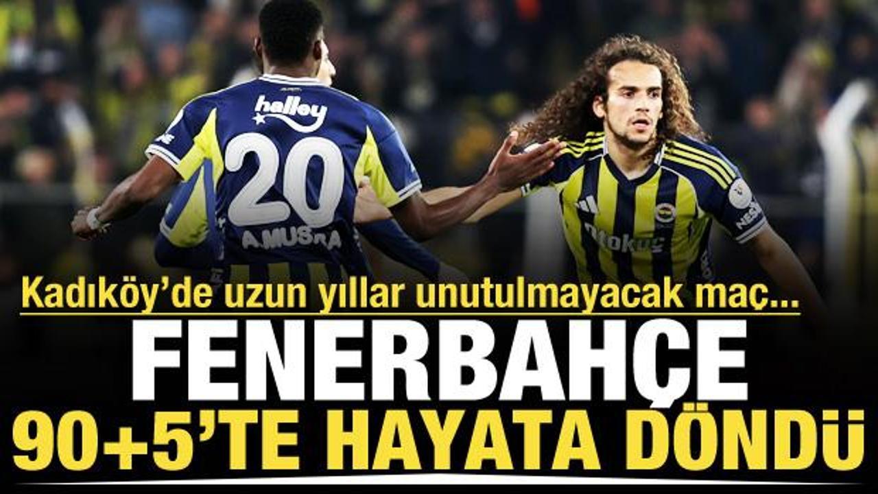 Kadık&ouml;y'de yıllarca unutulmayacak ma&ccedil;! Fenerbah&ccedil;e son dakikalarda geri d&ouml;nd&uuml;