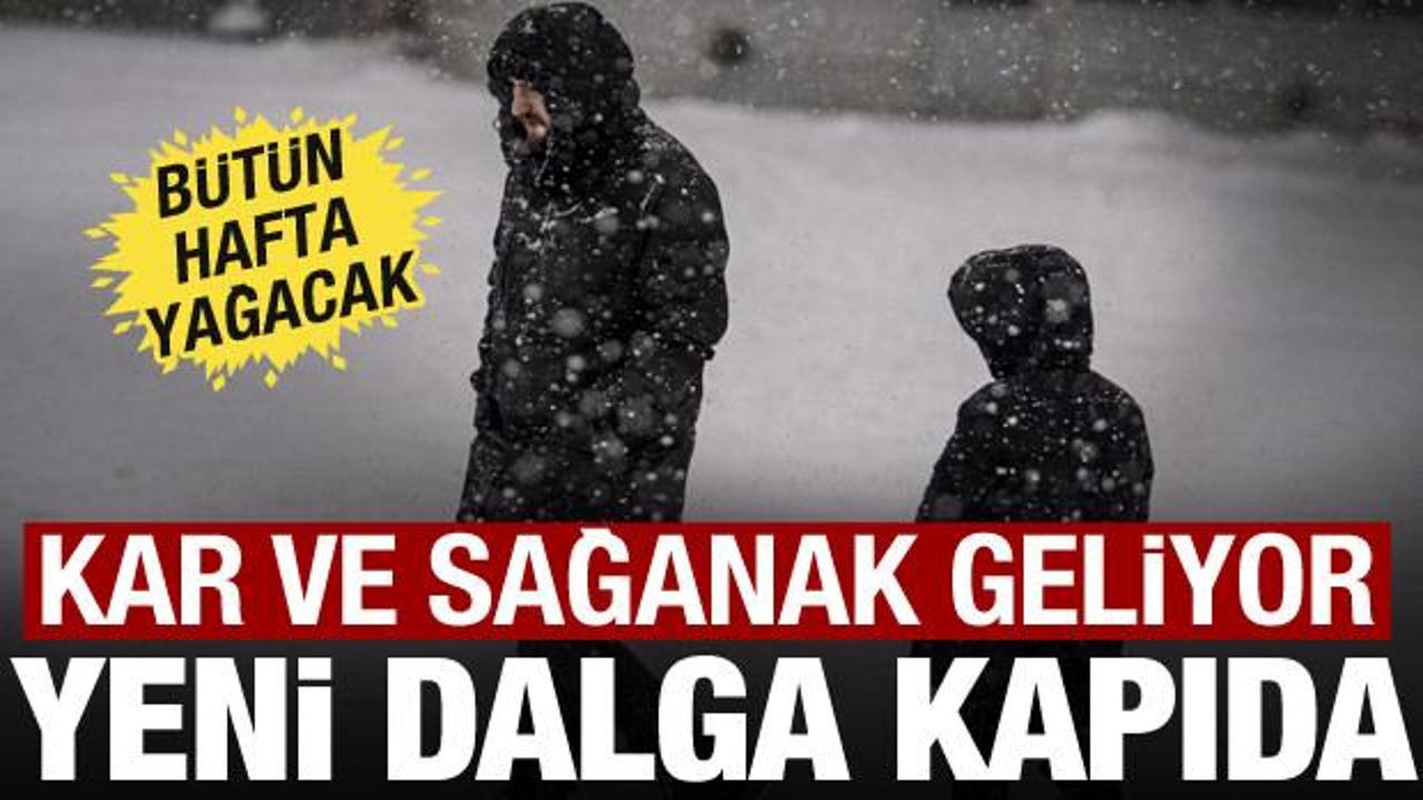 Kar ve sağanak geliyor! Meteoroloji'den yeni dalga uyarısı: Hafta boyunca yağacak