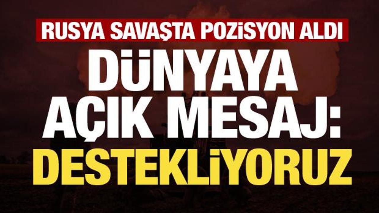 Rusya'da d&uuml;nyaya net mesaj: İran'ı destekliyoruz