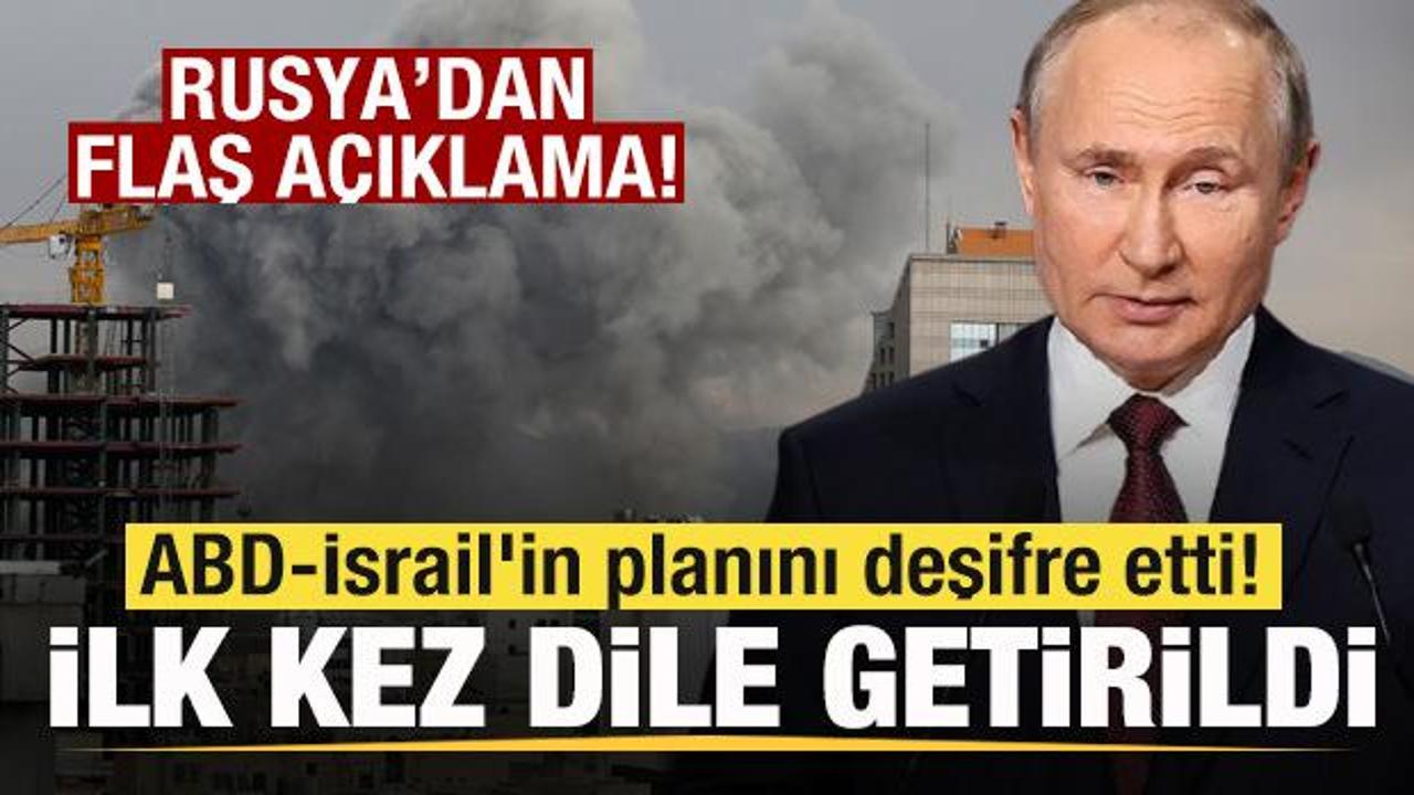 Rusya’dan son dakika açıklaması ABD-İsrail’in planını deşifre etti! İlk kez dile getirildi
