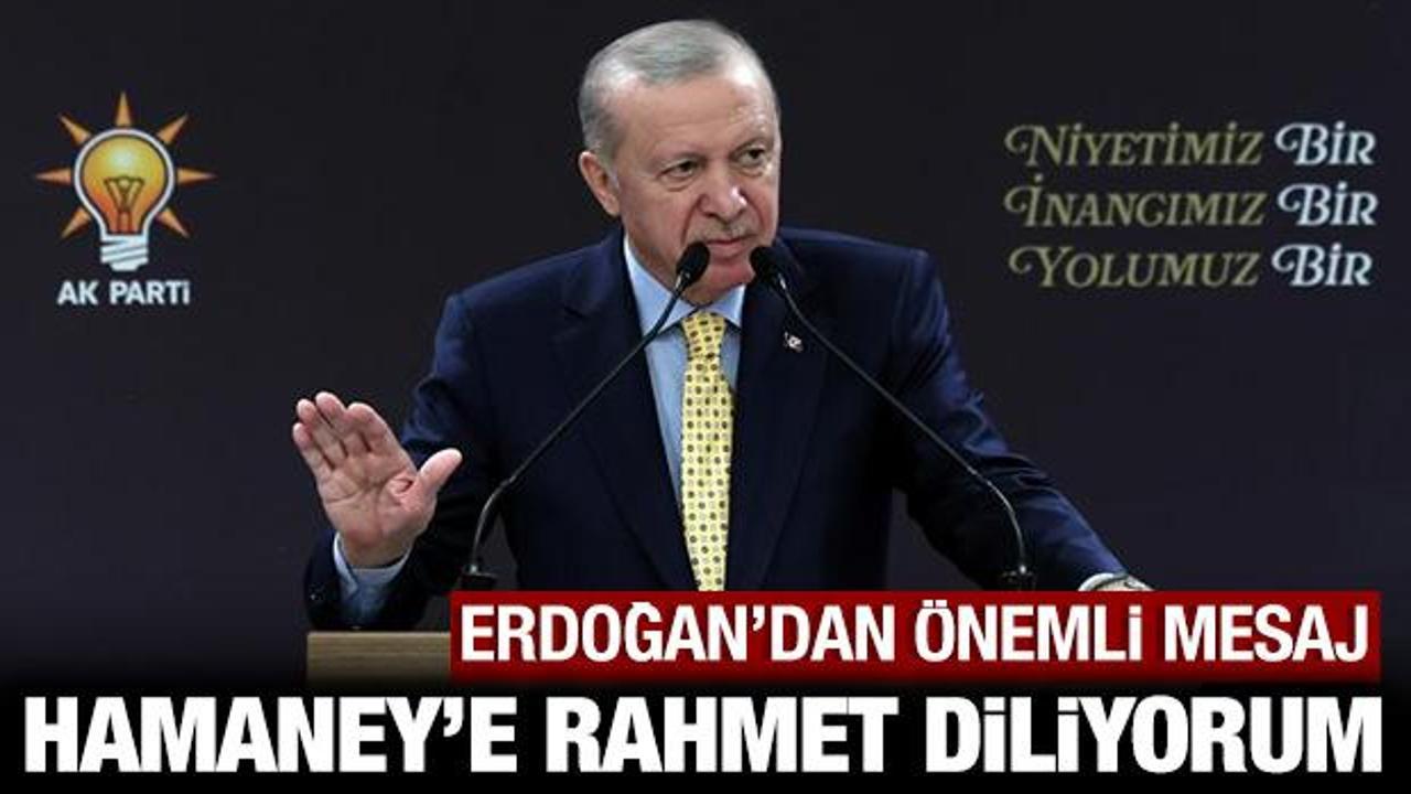 Son dakika: Cumhurbaşkanı Erdoğan'dan İran mesajı: Hamaney'e rahmet diliyorum