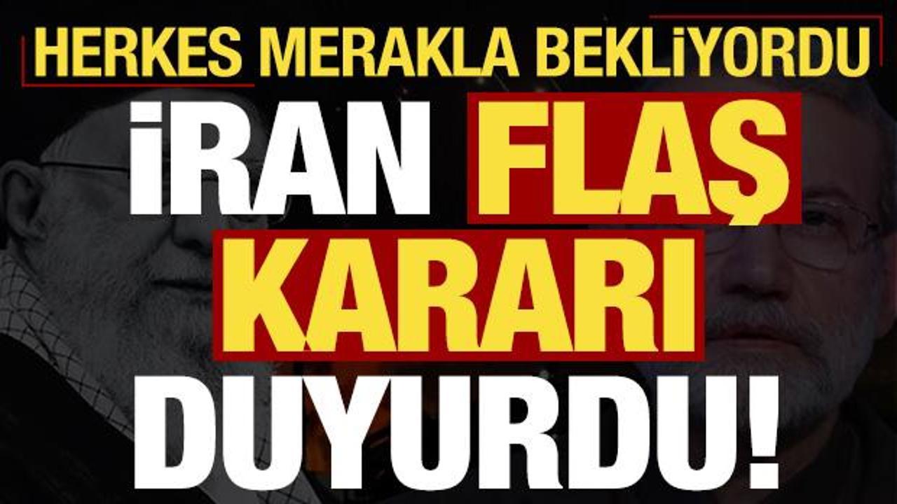 Son dakika: Herkes merakla bekliyordu! İran flaş kararı duyurdu...