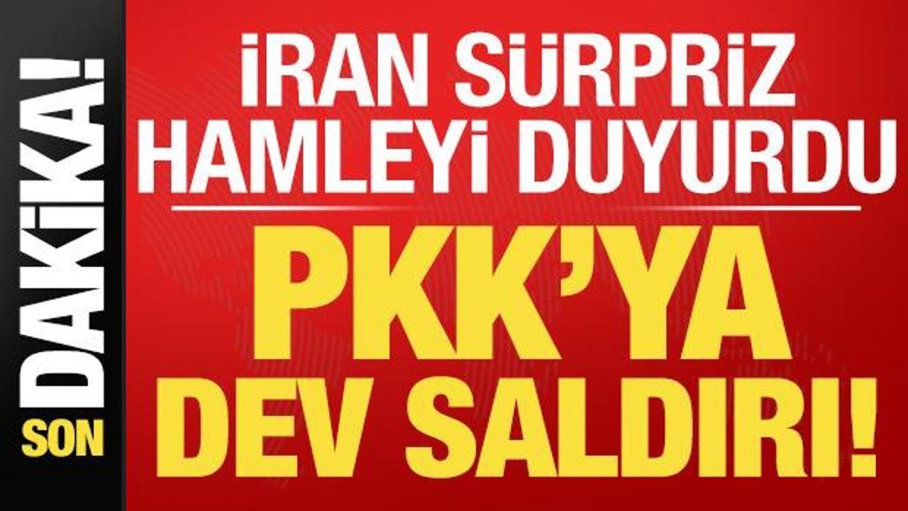 Son dakika: İran s&uuml;rpriz hamleyi duyurdu: PKK vuruldu, dev saldırı!
