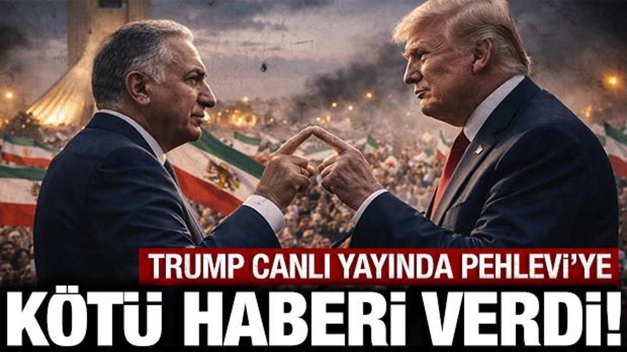 Trump Pehlevi'ye k&ouml;t&uuml; haberi canlı yayında verdi: İran'ın başına ge&ccedil;mek istiyordu!