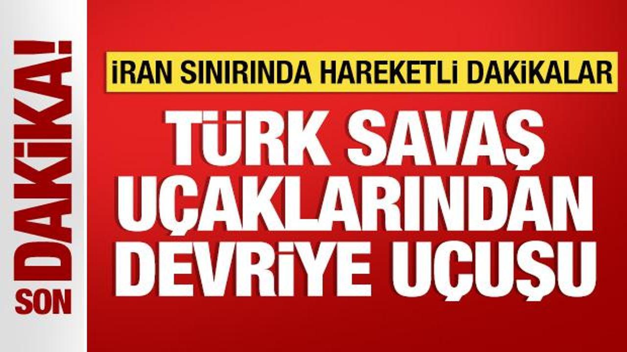 Yüksekova’da TSK’ya ait savaş uçaklarından devriye uçuşu