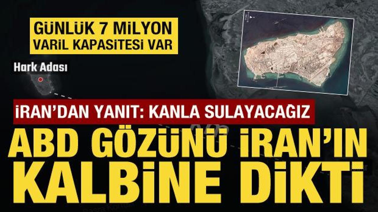 ABD g&ouml;z&uuml;n&uuml; İran'ın halbi Hark adasına dikti: G&uuml;nl&uuml;k 7 milyon varil kapasitesi var