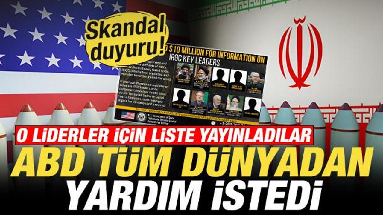ABD t&uuml;m d&uuml;nyadan yardım istedi! O liderler i&ccedil;in liste yayınladılar