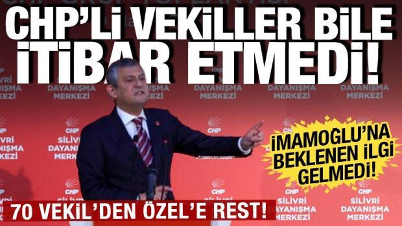 CHP'li vekiller &Ouml;zel'in mesajını hi&ccedil;e saydı! 70 vekil Silivri'ye destek i&ccedil;in gitmedi