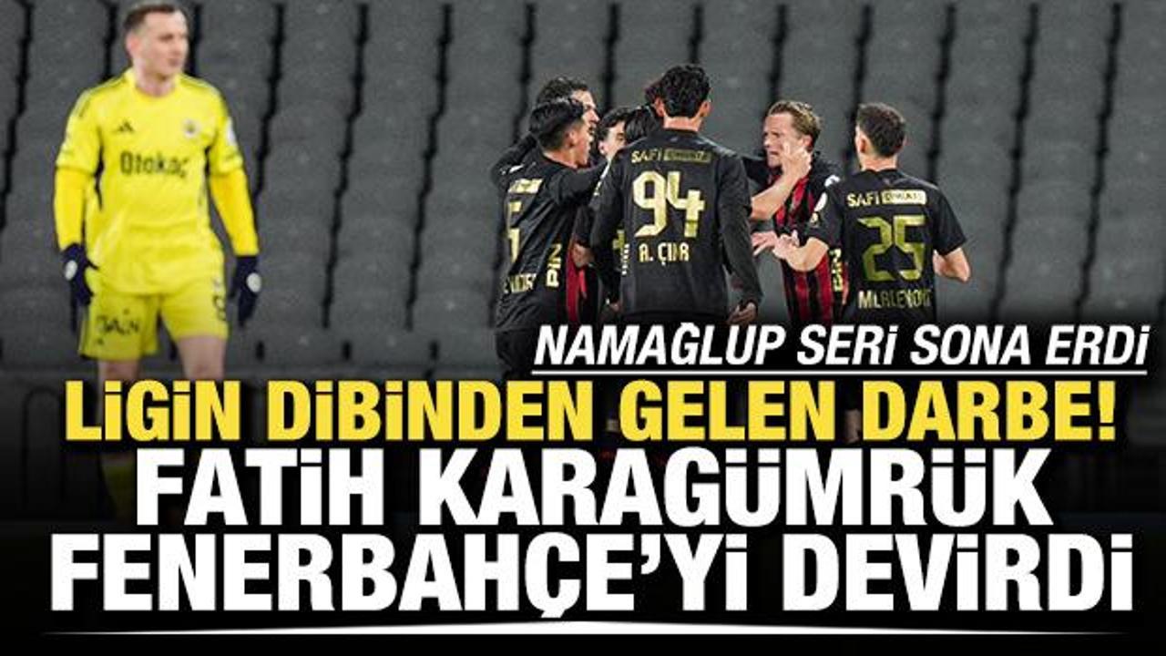 Ligin dibinden gelen darbe! Karag&uuml;mr&uuml;k, Fenerbah&ccedil;e'yi devirdi