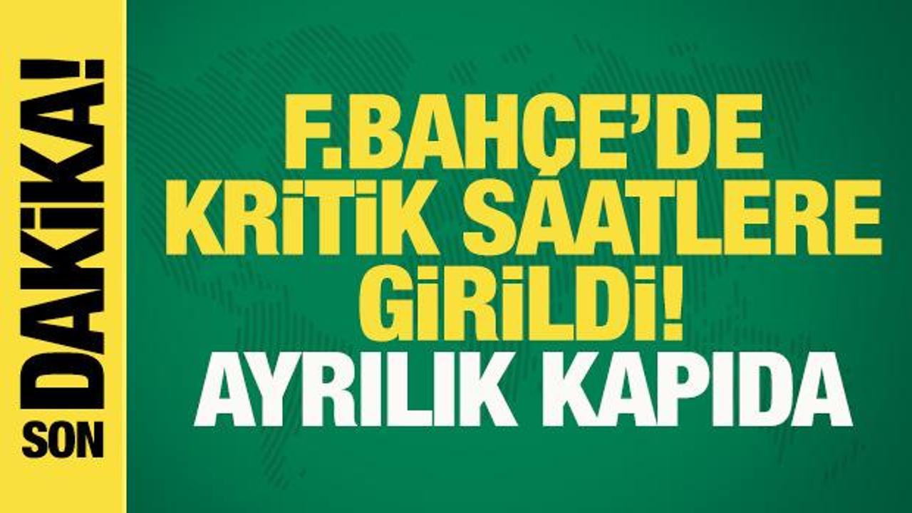 F.Bah&ccedil;e'de kritik y&ouml;netim kurulu toplantısı başladı! Devin &Ouml;zek i&ccedil;in ayrılık kapıda