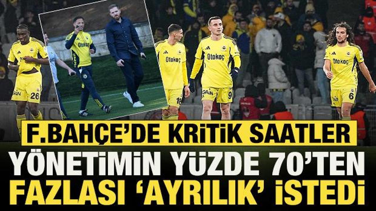 F.Bah&ccedil;e'de kritik y&ouml;netim kurulu toplantısı başladı! Devin &Ouml;zek i&ccedil;in ayrılık kapıda