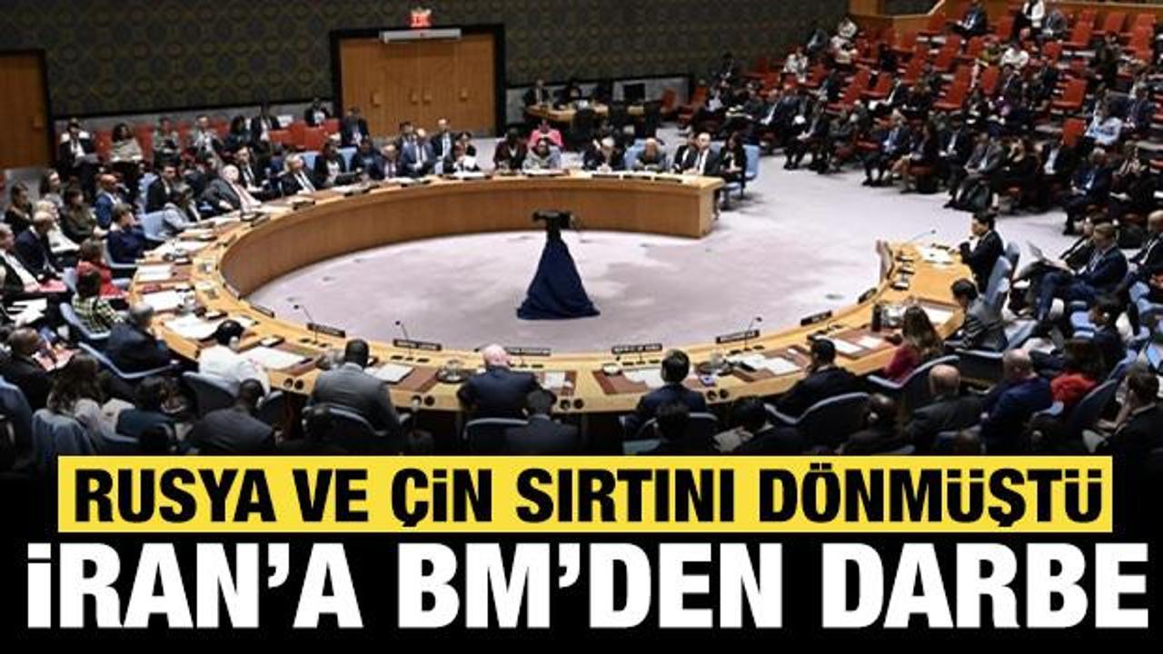 İran'a bir darbe de BM'den geldi: Rusya ve &Ccedil;in sırtını d&ouml;nm&uuml;şt&uuml;!