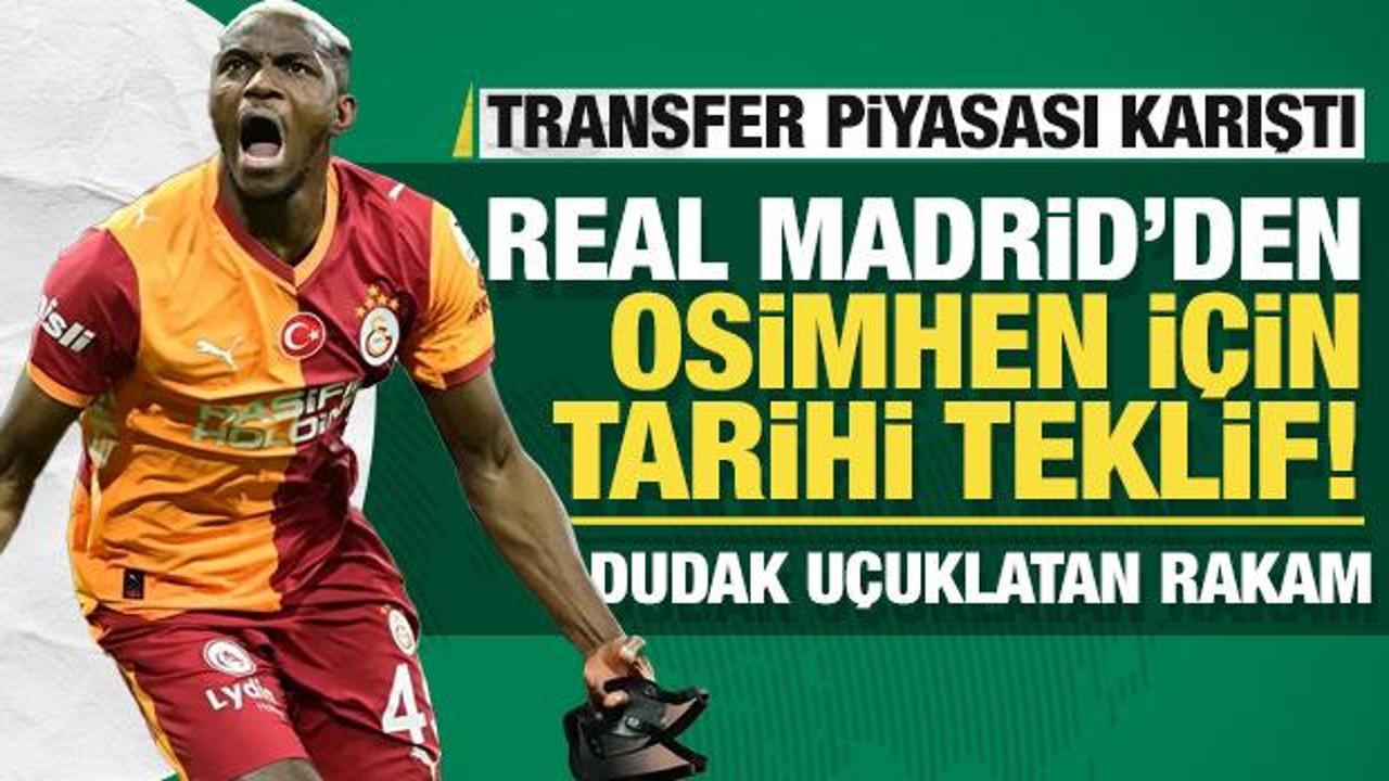 Transfer piyasası karıştı! Real Madrid'den Osimhen i&ccedil;in tarihi teklif